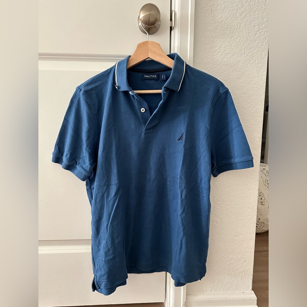 Nautica Men's Classic Navy Blue Polo Shirt